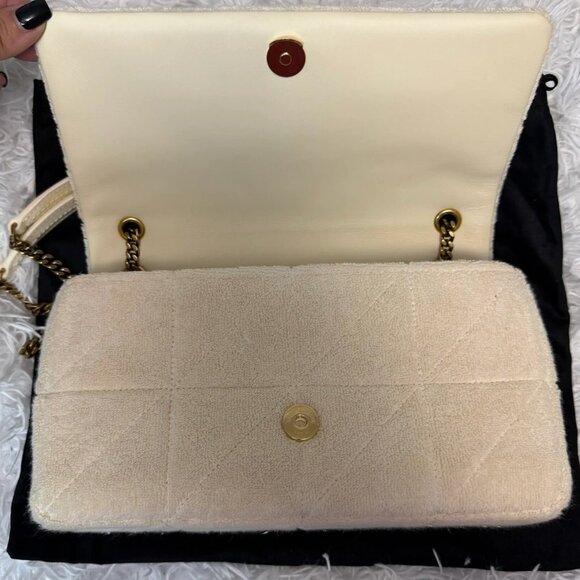 Saint Laurent Quilted Terry Jaime Crossbody Bag - Picture 11 of 16